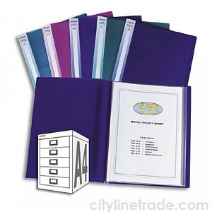 Папка 24 файла Snopake A3 DisplayBook, фиолетовый